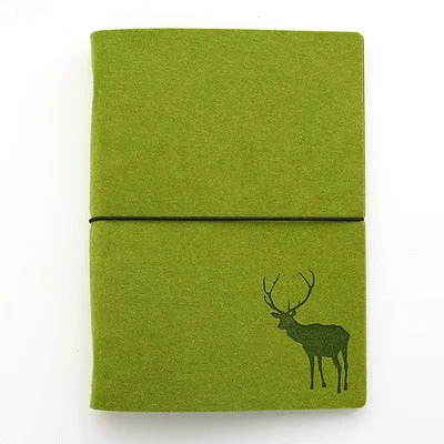 JIANWU Felt shell fabric note book loose leaf inner core A6, A7 notebook diary A5 plan binder office supplies ring binder