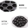 Cast Iron Grilling Pan Cooking Plate 15 Holes Nonstick Octopuses Meat Balls Mold