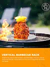 Removable BBQ Rack Replacement Spikes Vertical Meat Chicken Skewer Grill Holder