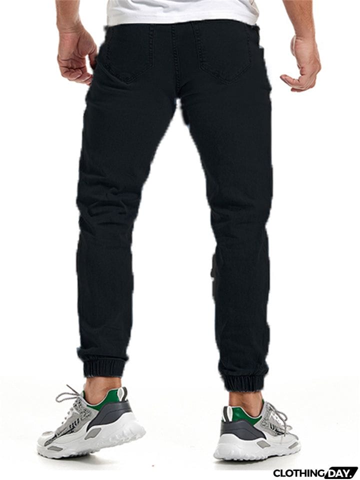 Men's Fashion Comfy Ankle Banded Jeans