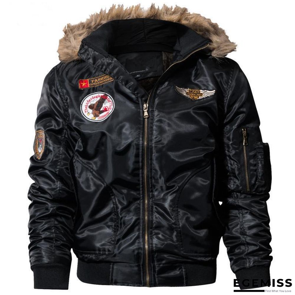 Men's Bomber Pilot Jacket Winter Parkas Army Military Motorcycle Jacket Cargo Outerwear Air Force Army Tactical Coats | EGEMISS
