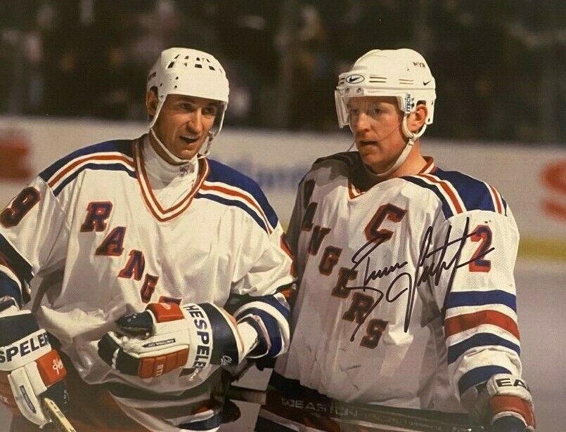 Brian Leetch signed autographed 8x10 Photo Poster painting Wayne Gretzky New York Rangers