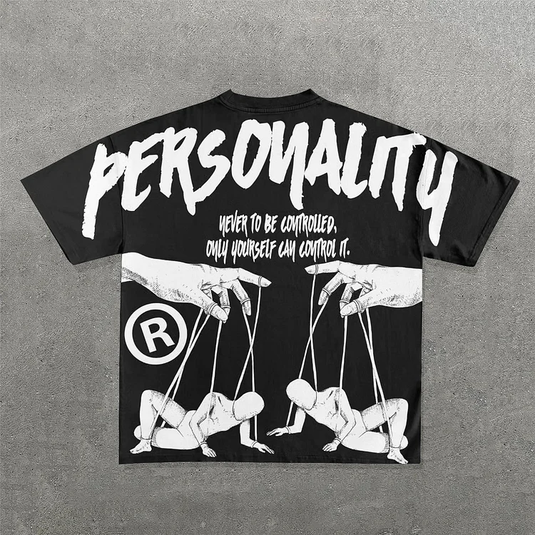 Personality Print Short Sleeve T-Shirt