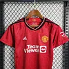 2023/2024 Manchester United Home Football Shirt Kids Size 1:1 Thai Quality
