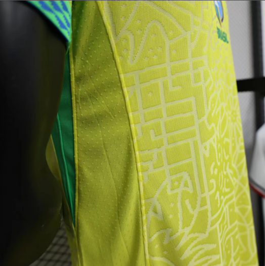 2024 Brazil Home Player Version Men's Football T-Shirt