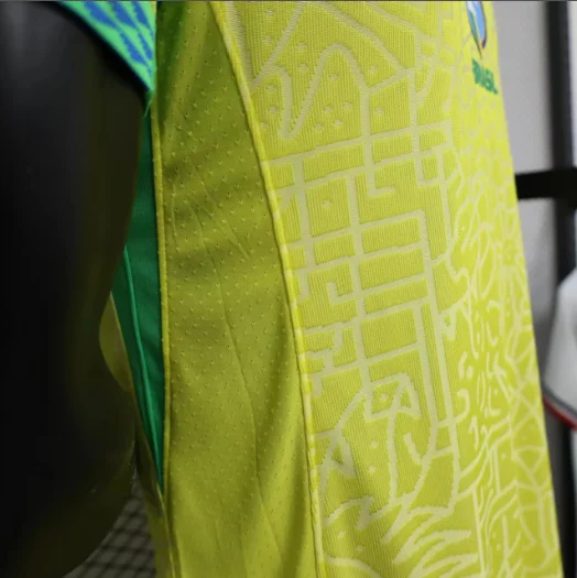 2024 Brazil Home Player Version Men's Football T-Shirt