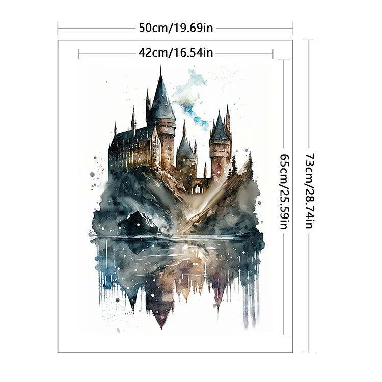 5D Diamonds Painting Harry Potter Hogwarts Full Drill Embroidery Cross  Stitching