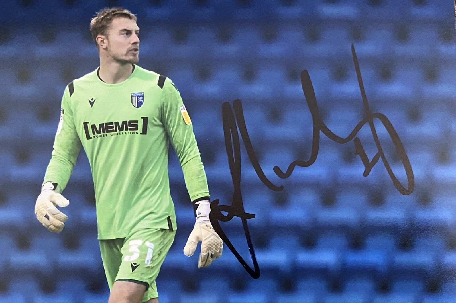 Joe Lumley Genuine Hand Signed Gillingham 6X4 Photo Poster painting