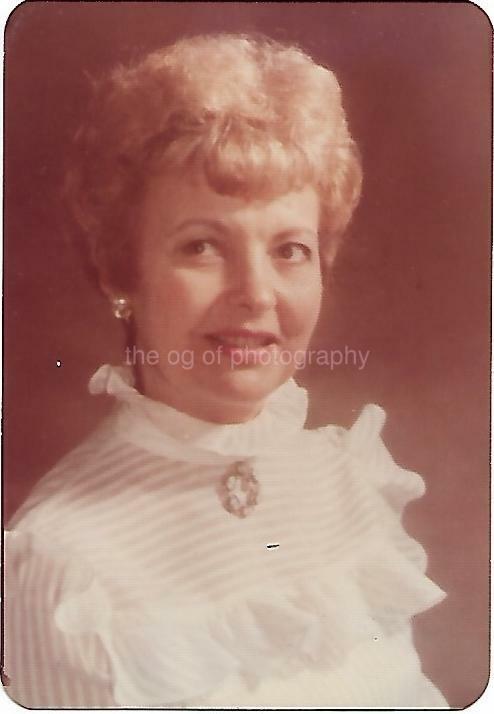 Portrait Of A Woman FOUND Photo Poster painting ColorOriginal VINTAGE 09 5 P