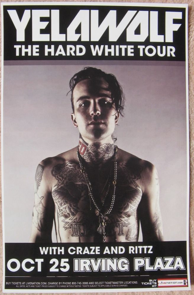 YELAWOLF 2011 Gig POSTER New York City Concert (Version 1)