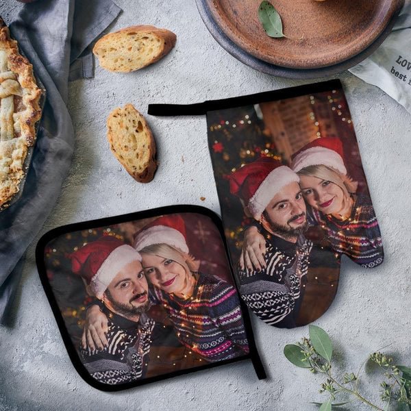 Custom Oven Glove Photo Glove for Family Christmas