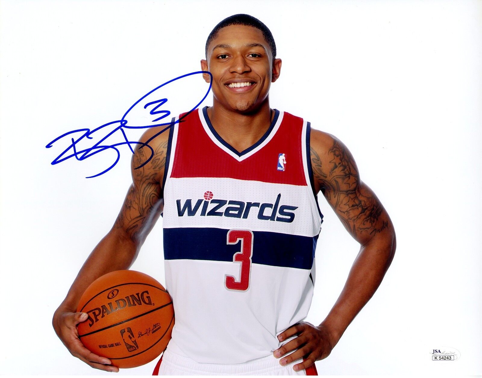 Bradley Beal Signed 11x14 Photo Poster painting JSA COA Rookie RC Auto Autograph Wizards 2012-13