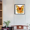 Diamond Painting-DIY Full Round Drill Yellow Butterfly(40x40cm)