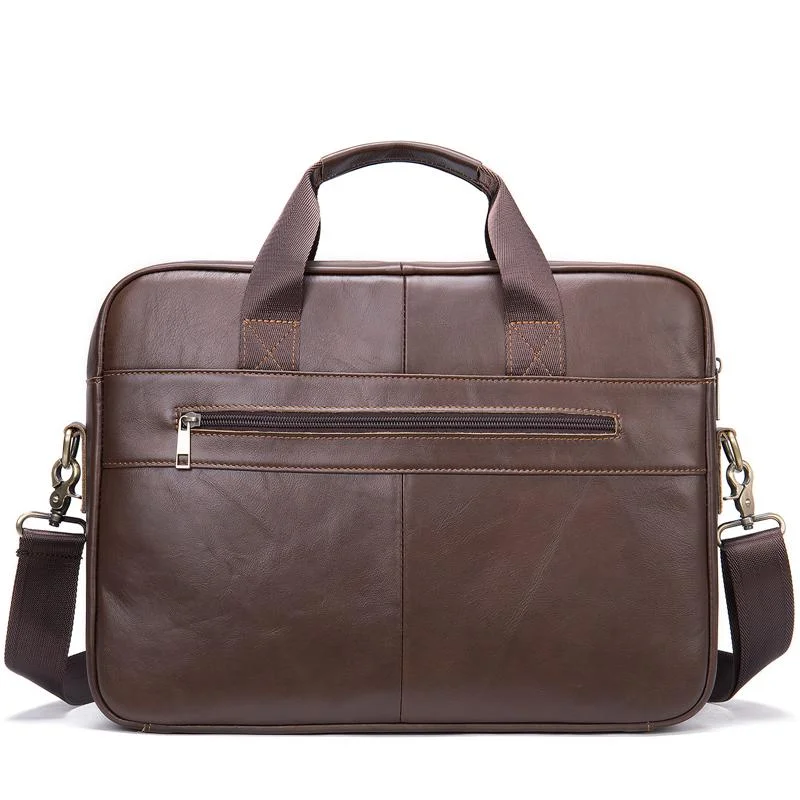 Multi-Pocket Dual Handled Top Detachable Sling Strap 15.6 Inch Laptop Bag