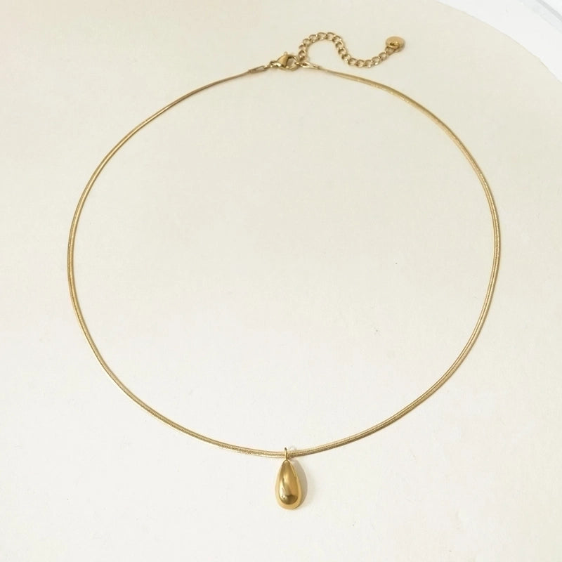 Elegant Retro Minimalist Geometric 304 Stainless Steel 14K Gold Plated Polishing Plating Earrings Necklace