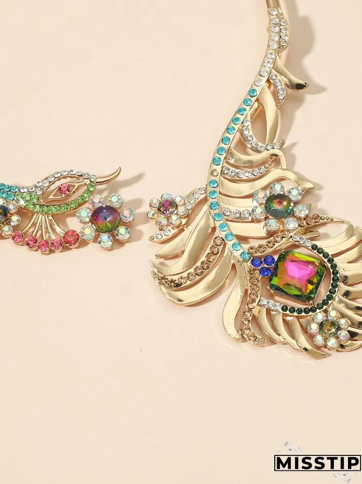 Rhinestone Decor Necklace