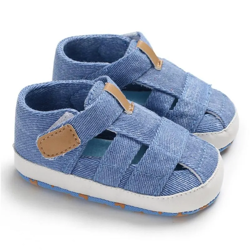Summer Newborn Baby Boy Girl Solid First Walkers Soft Sole Crib Shoes Sneaker Prewalker Canvas Casual Anti Slip Shoes
