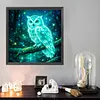 Diamond Painting -DIY Round Drill Fluorescent Owl(40x40cm)