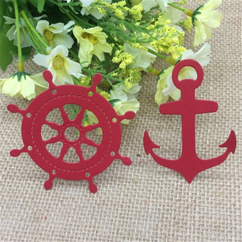 Sailing Anchor ship Metal Cutting Dies Stencil Scrapbooking Photo Album Card Paper Embossing Craft DIY