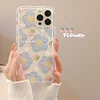 Transparent Cartoon Prints Silicone iPhone 15 Plus Cases For Girls