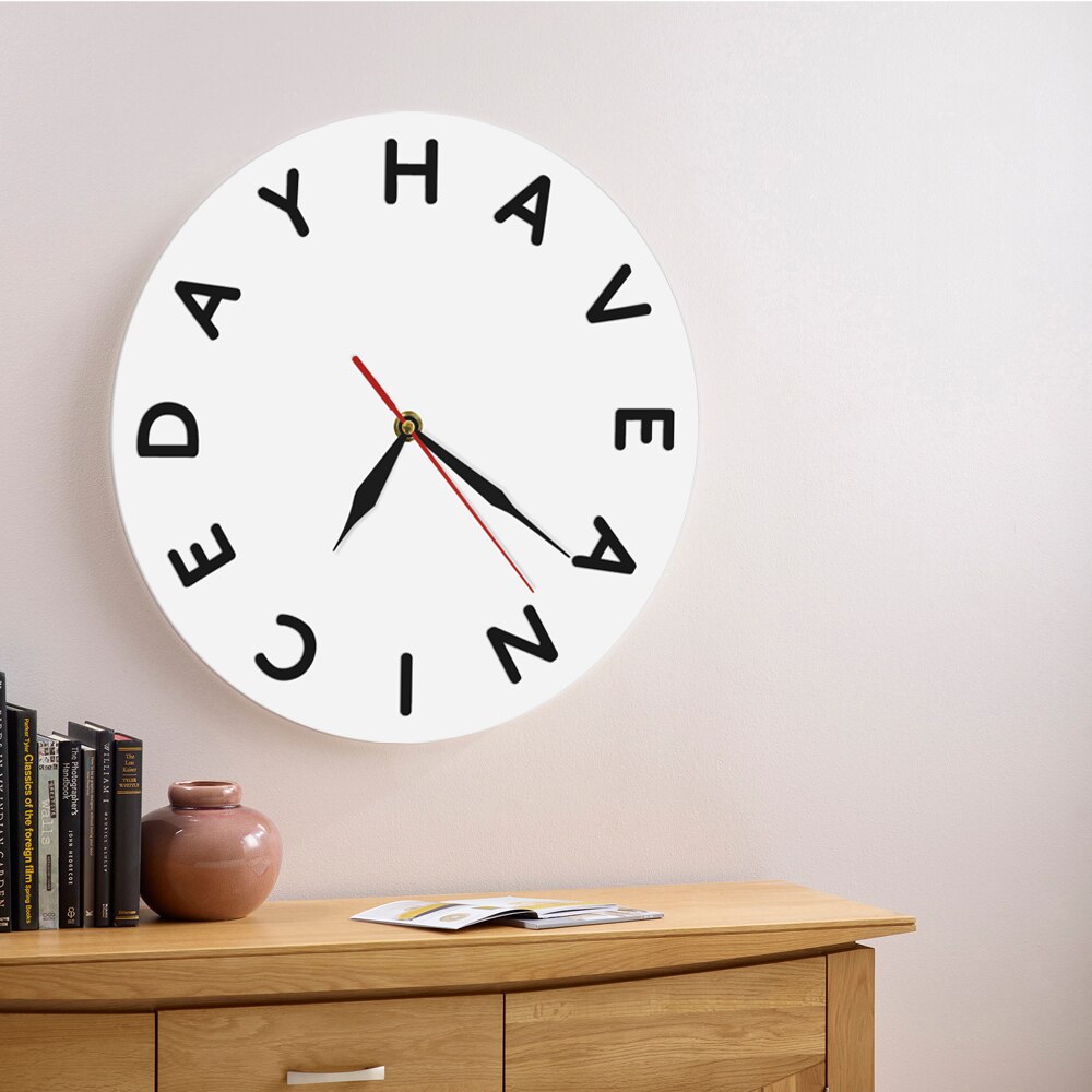 

Have A Nice Day - Frameless Acrylic Wall Clock, 501 Original