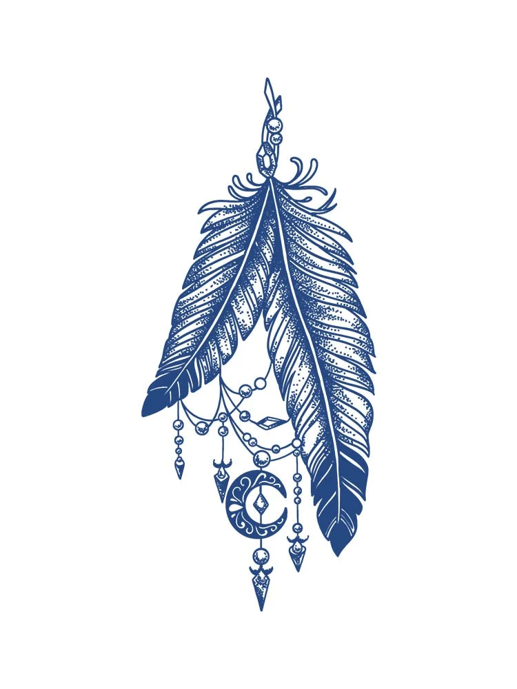 KT51-100 Semi-permanent herbal juice tattoo sticker flower arm clavicle non-reflective simulation tattoo big picture