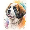 Saint Bernard Dog-11CT Stamped Cross Stitch 40*50cm/15.75*19.69in tapestrymarket