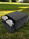 2PCS Camping Dinnerware Organizer with Dividers Motorhome Camping Glass Carrier
