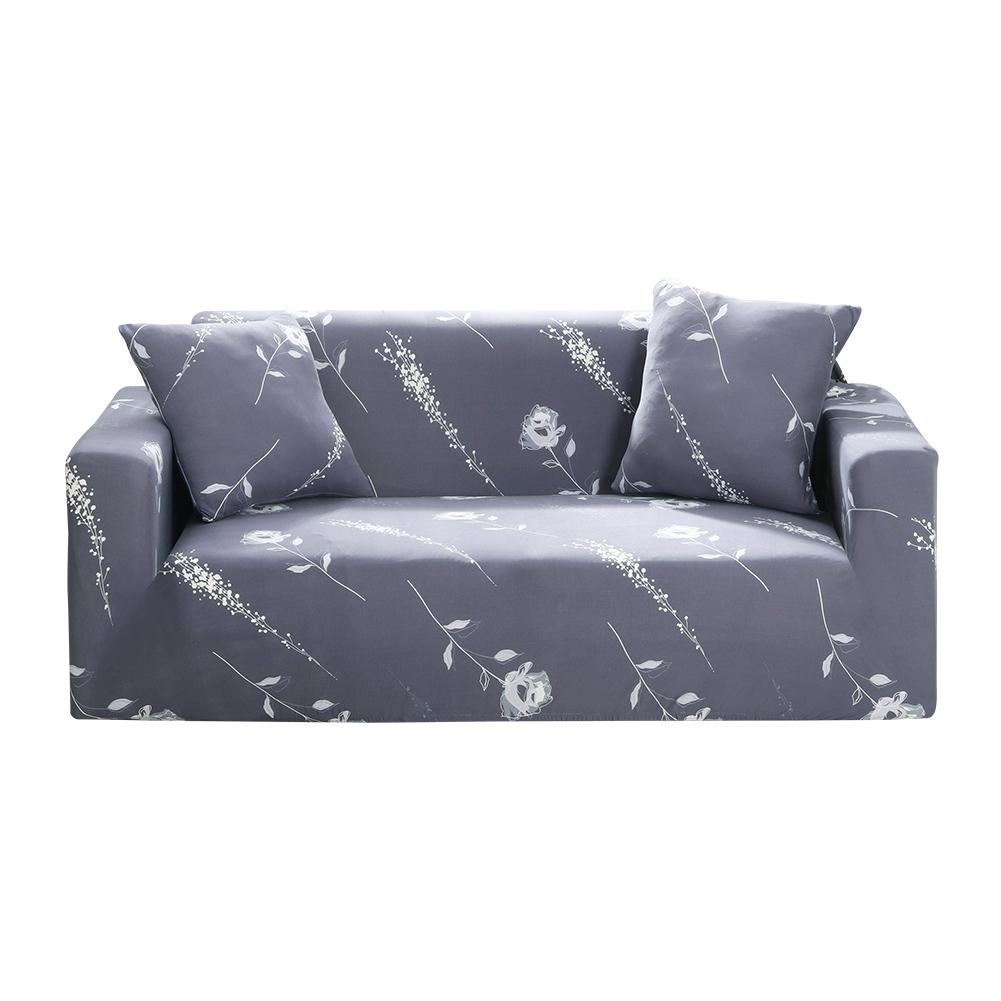 

Simple Flowers Print Tight Wrap Slipcover Elastic Sofa Cover (4 Seater), 501 Original