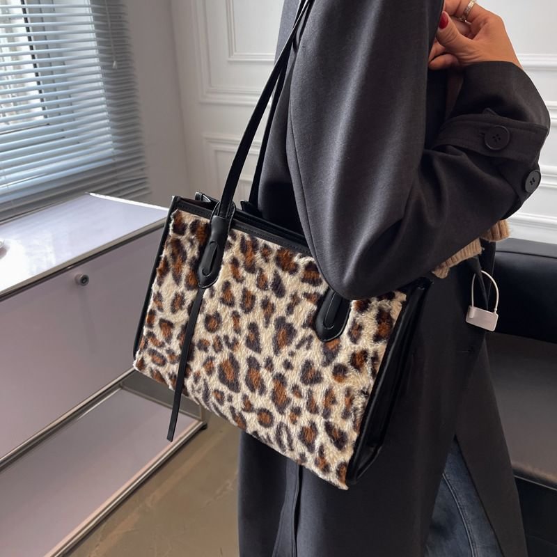Leopard Print Tote Bag B2086- Fabulory
