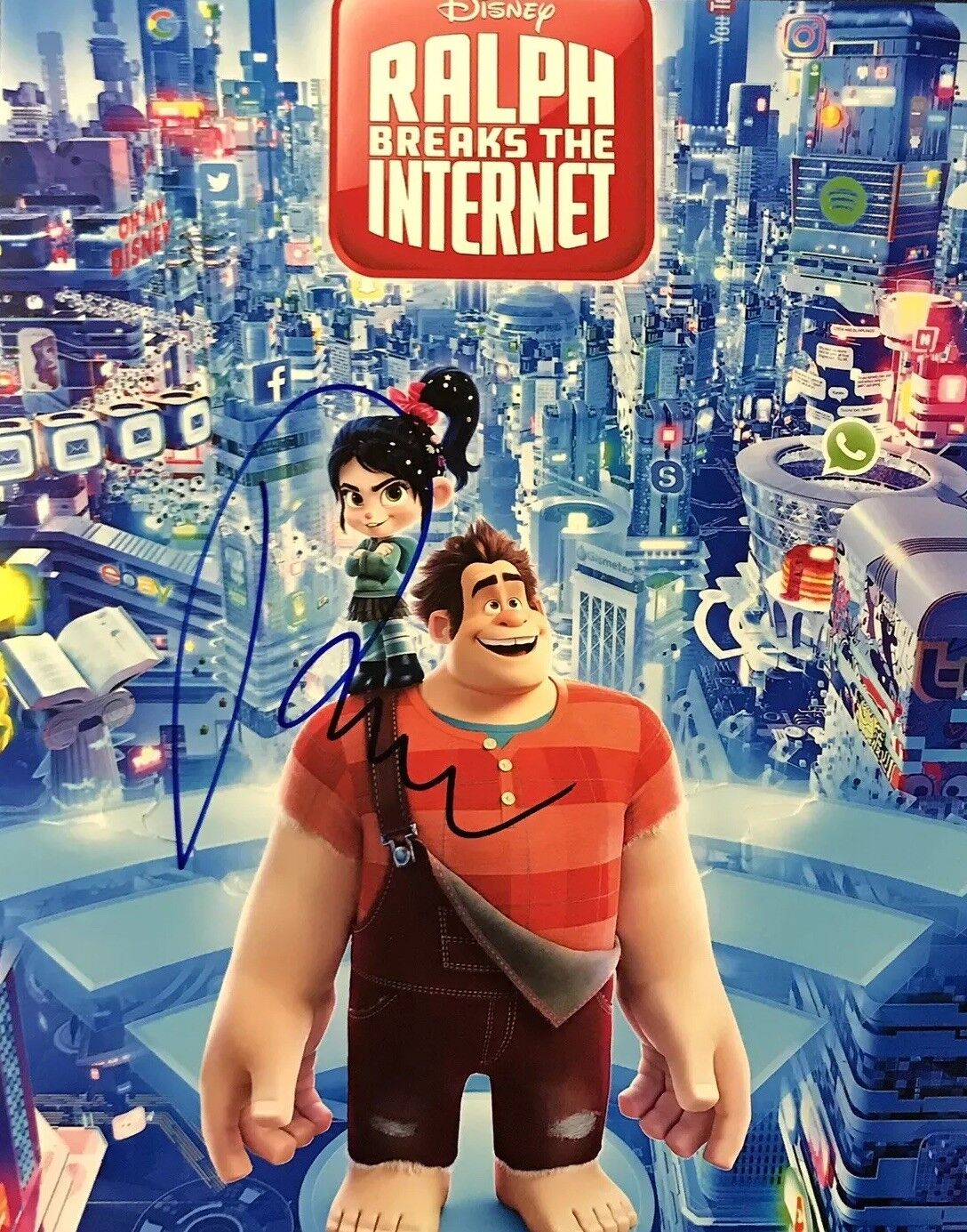 RICH MOORE HAND SIGNED 8x10 Photo Poster painting AUTOGRAPH RALPH BREAKS THE INTERNET AUTHENTIC