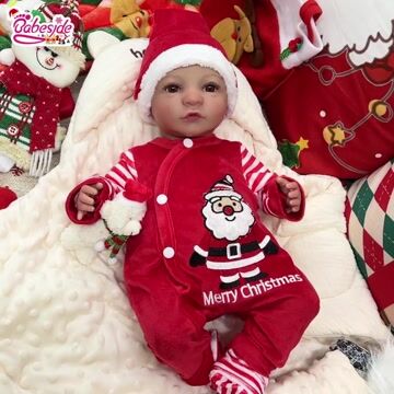 Babeside Christmas Quiet Reborn Baby Simone 20'' Little Infant Boy Best Gift for Festival