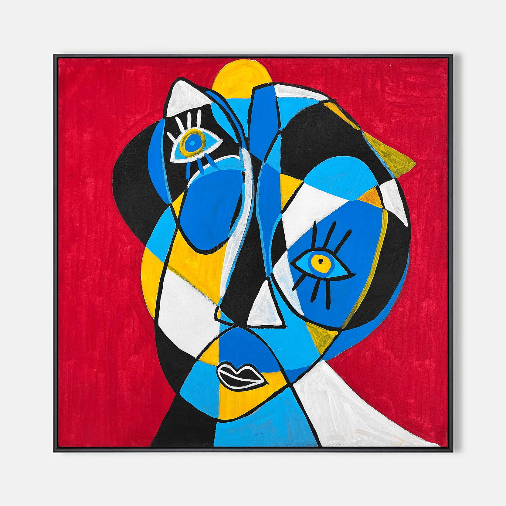 Arabelart AR1403 - Retrato en fondo rojo