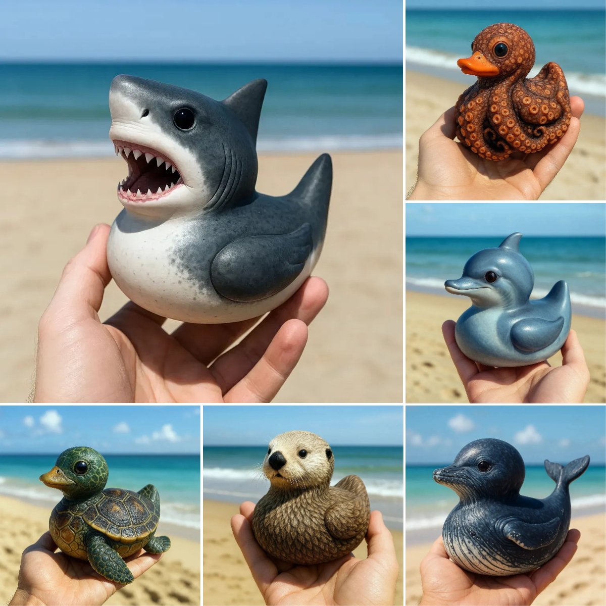 🐬Marine life-Duck ornaments🐬