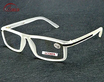 =scober= Full-rim High Quality Reaging Glasses Retro Vintage Rectangle Clear Or Eyeglasses +1 +1.5 To +3.5 Custom Lens