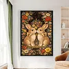 Rabbit Full Stamped Cross Stitch 11CT 3-Strand 40x60cm
