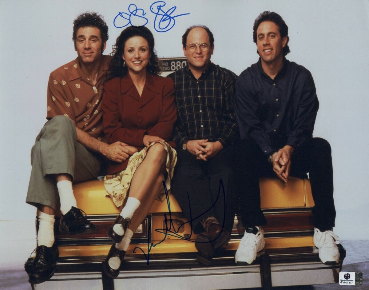 Jason Alexander Julia Louis-Dreyfus Autographed 11X14 Photo Poster painting Seinfeld GV907817