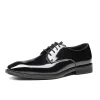 Mens Patent Leather Derby Dress Shoes