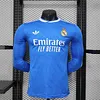 Joyfball 2025/2026 Player Version Long Sleeve Real Madrid Third Away Football Jersey（The player version jersey is a bit tight, please pay attention to the size selection）
