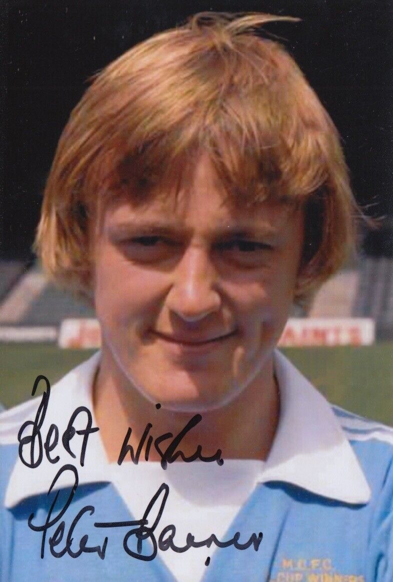 PETER BARNES HAND SIGNED 6X4 Photo Poster painting MANCHESTER CITY FOOTBALL AUTOGRAPH 4