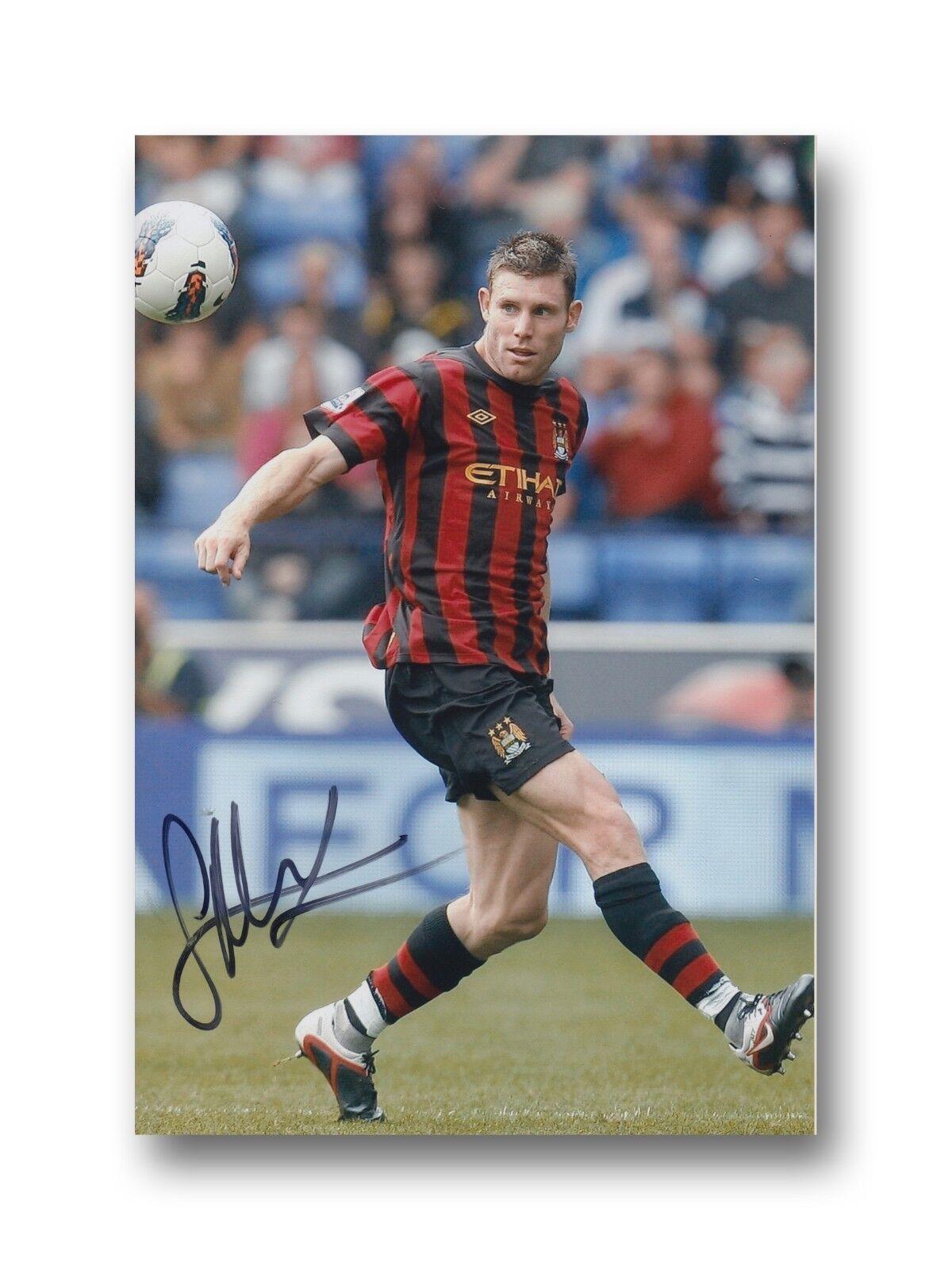 MANCHESTER CITY HAND SIGNED JAMES MILLER 12X8 Photo Poster painting 1.