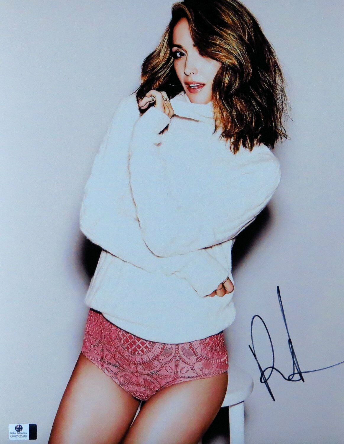 Rose Byrne Signed Autographed 11X14 Photo Poster painting Sexy Gorgeous White Sweater GV852596