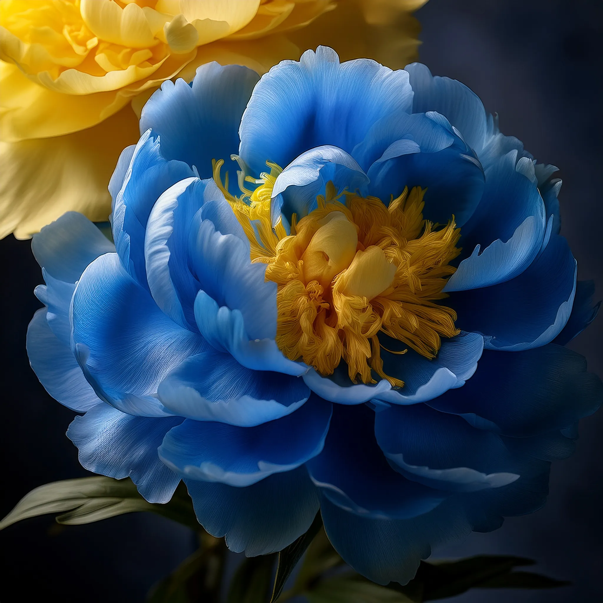💙💛Blue Yellow Peony Flower Seeds