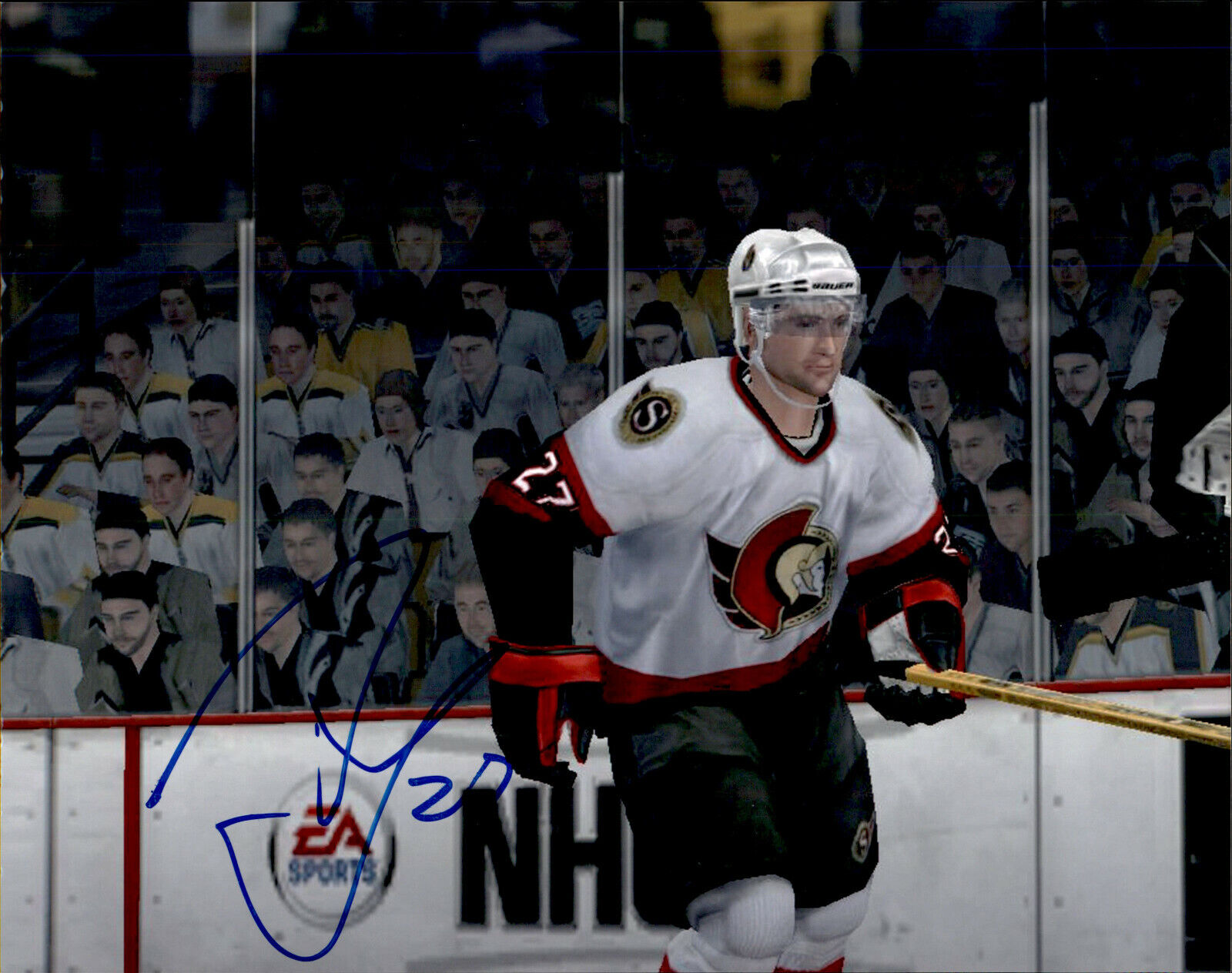 Peter Schaefer SIGNED 8x10 Photo Poster painting OTTAWA SENATORS NHL VIDEO GAME