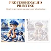 (US Local)Paint By Numbers Kit On Canvas DIY Oil Art Seaside Boy and Dog Picture Home Decor40x40cm