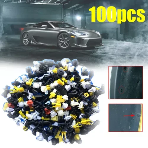 Dronehint 100Pcs Car Accessories Rivet Fasteners Clip Push Pin Bumper Fender Panel Parts (For: GMC) Parts