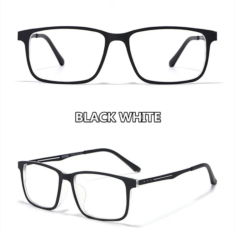 Ultra-Light Pure Titanium Blue Light Blocking Reading Glasses Men Photochromic Outdoor Hyperopia Business Large Frame Eyeglasses