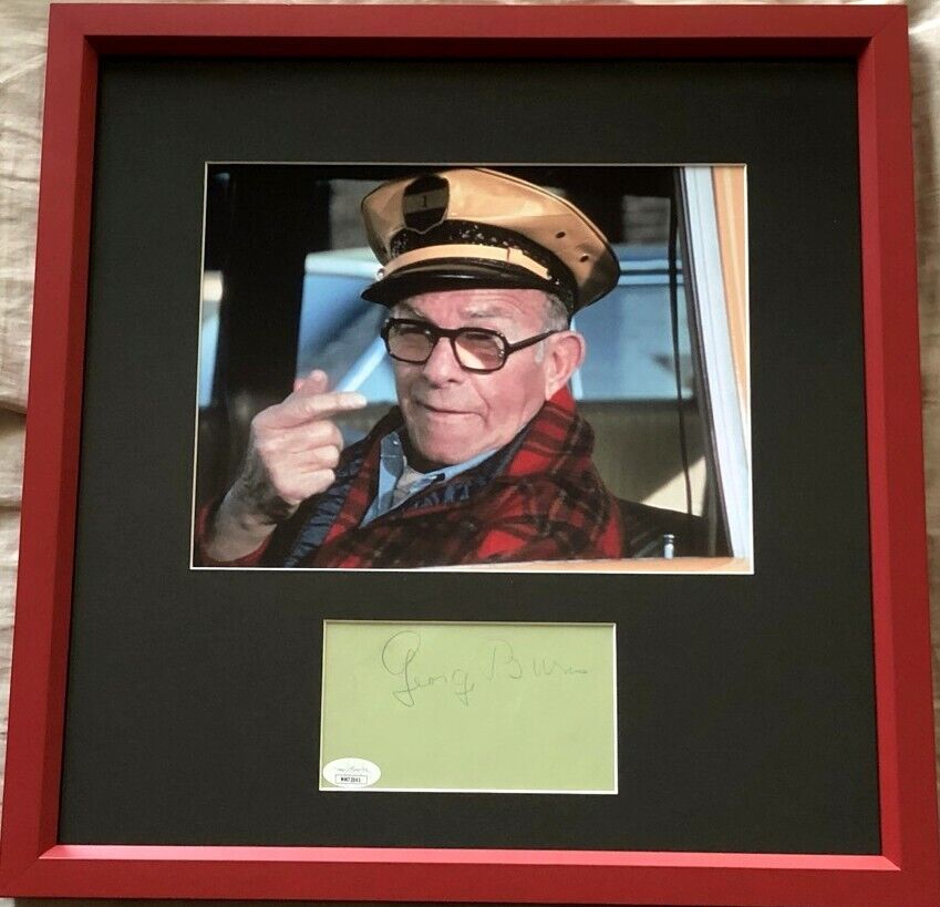 George Burns autographed signed autograph matted framed w/ Oh God 8x10 Photo Poster painting JSA