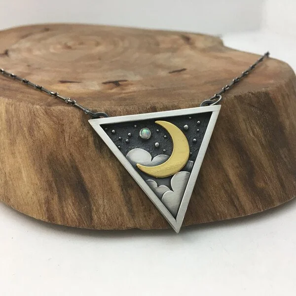 Moon Cloud Star Necklace