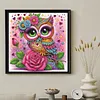 Lila Eule speziell geformte 5D DIY Teilbohrer Diamantkunstset f&uuml;r Erwachsene Anf&auml;nger Wohnkultur Diamanten Gem&auml;lde Edelsteinkunst 30x30cm